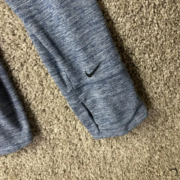 Nike Women's M Performance Cardigan Blue Athleisure Travel Loungewear - Picture 4 of 5